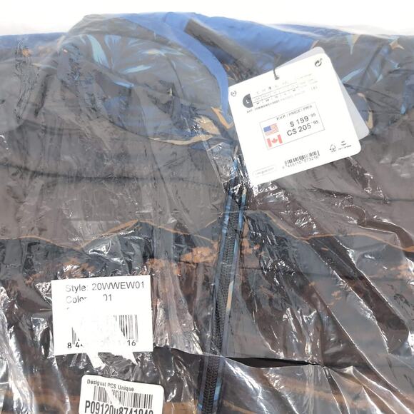 Desigual Blue Floral Puffer Padded Women's Ankor Jacket w Hood - US Size M - NWT - Picture 7 of 16